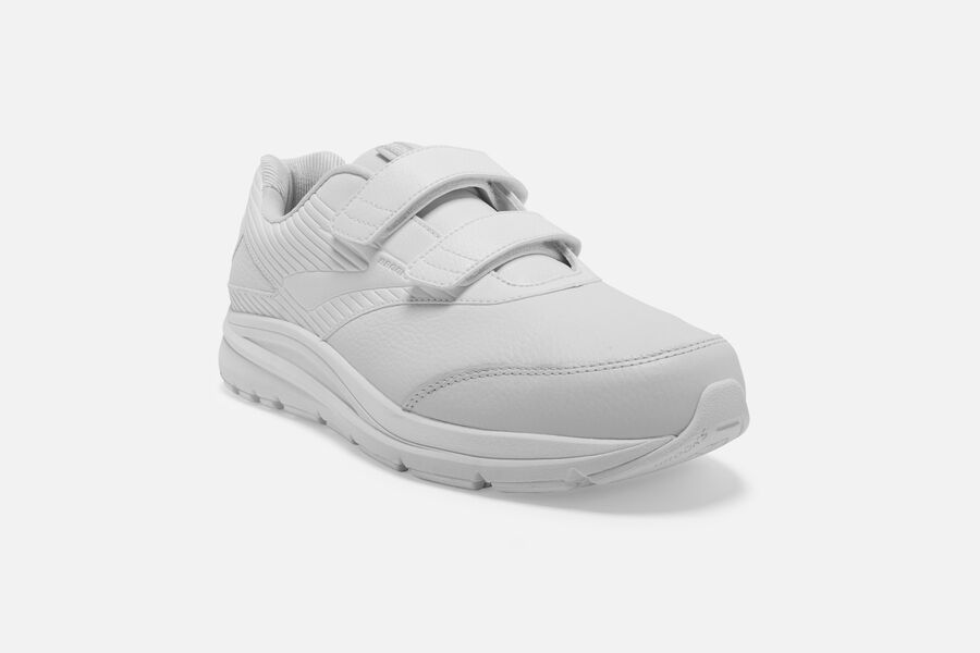 Brooks Running Shoes Mens White - Addiction Walker V-Strap 2 - 6734-QLAYU